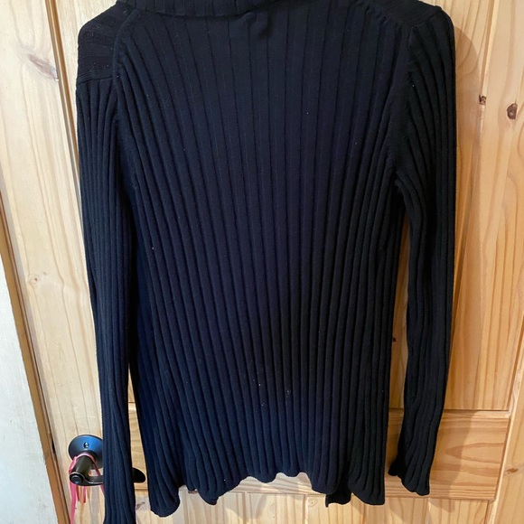 Express Black Ribbed Cardigan - Picture 4 of 4